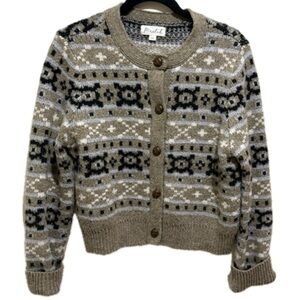 Marled Knit Button Up Cardigan